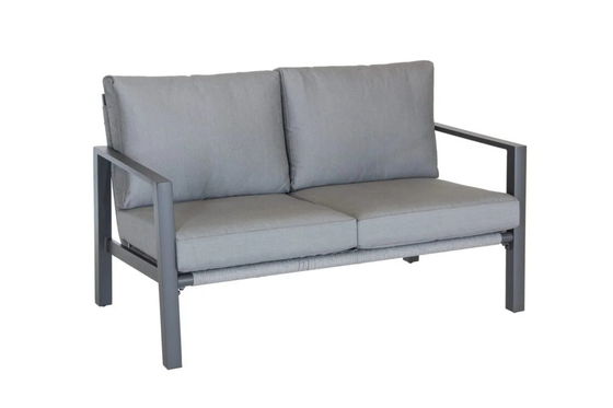 Beachside Relaxation AJUNION's Luxury Woven Rope Garden Sofa Aluminum Frame Lounge Set