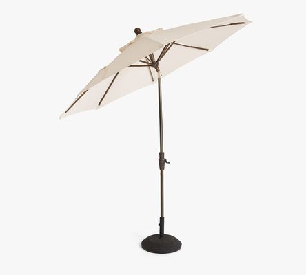Aluminum Frame Tilt Sun Shade for Garden Restaurant AJUNION 9ft Round Patio Umbrella