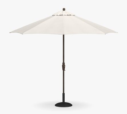 Aluminum Frame Tilt Sun Shade for Garden Restaurant AJUNION 9ft Round Patio Umbrella