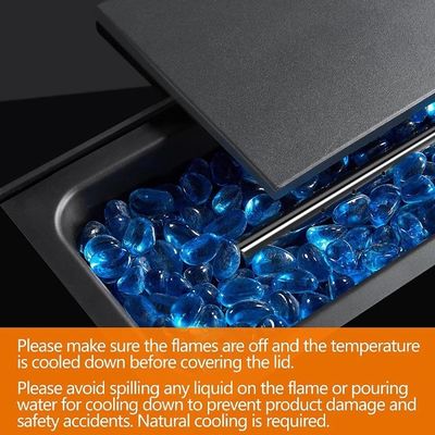 Customer Size Modern Outdoor Patio Portable Fireplace Table Top Gas Smokeless Fire Pit