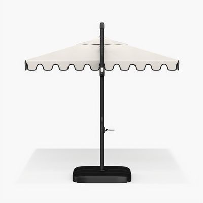 18&quot; W x 103&quot; H AJUNION Modern Aluminum Waterproof Parasol for Commercial Restaurant
