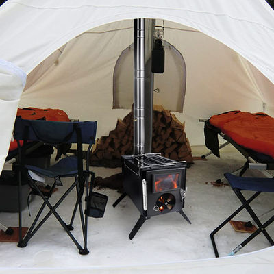 Portable Folding Black Wood Burning Fire Pits Perfect for Outdoor Camping and Picnic