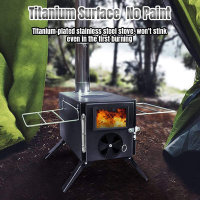Portable Folding Black Wood Burning Fire Pits Perfect for Outdoor Camping and Picnic