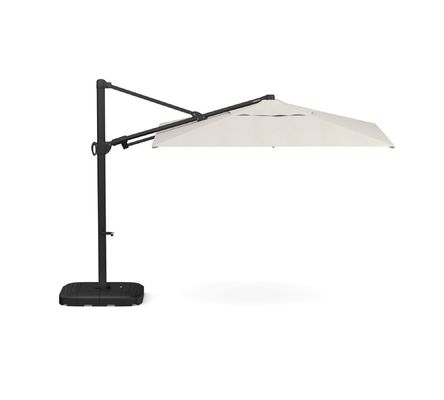 Waterproof Outdoor Umbrella AJUNION Large Size Aluminum Cantilever Umbrella with Base