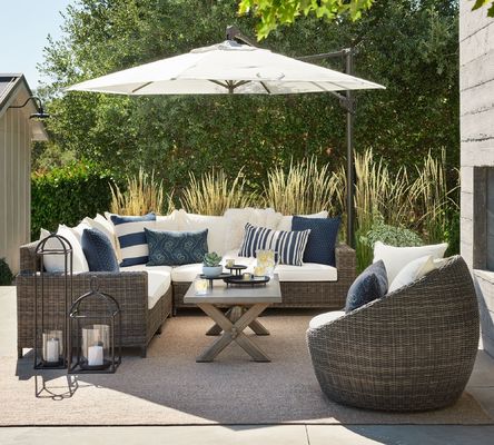 16.5&quot;L x 6&quot;W x 90&quot;H Umbrella Package Luxury Aluminum Patio Umbrella and More Options