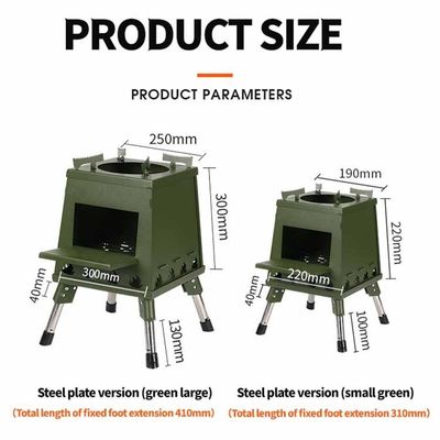 Embroidery or Printing Fire Pits Portable Wood Burning Stove for Camping and Hiking