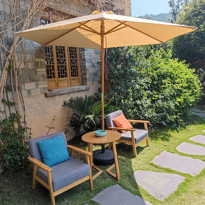 Wooden Pole Outdoor Garden Sunshade Umbrella for Patio Villa Restaurant Hotel