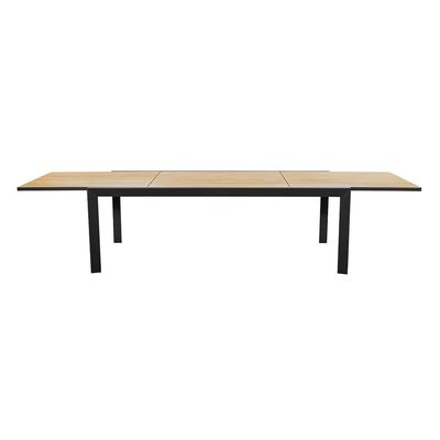 Y Mail Packing 8 Seater Outdoor Dining Set with Metal Furniture and Teak Wood Table