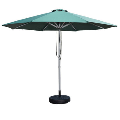 Outdoor Furniture Aluminum Alloy Tube Round Drawstring Parasol Umbrella for Patio and Pool