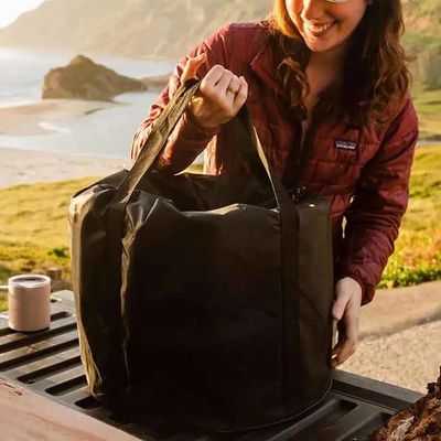 Stainless Steel Wood Burning Stove for Outdoor Camping and Hiking in Modern Style