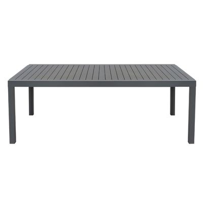 Outdoor Restaurant Furniture Metal Dining Set with 8 Seat Expandable Table by AJUNION