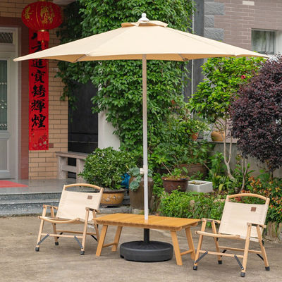 Camping Round Aluminum Center Pole Umbrella for Outdoor Restaurant Cafe Hotel Garden Beach