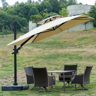 Mail Packing Custom Courtyard Garden Umbrella Aluminum Cantilever Parasol for Outdoor