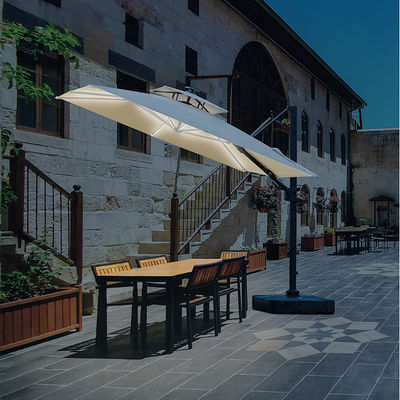 Mail Packing Custom Courtyard Garden Umbrella Aluminum Cantilever Parasol for Outdoor