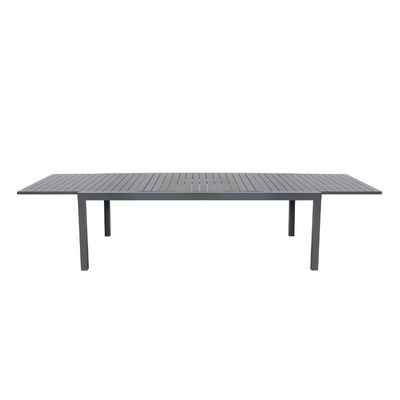 Metal Outdoor Furniture Dining Set AJUNION Luxury Aluminum Expandable Metal Table