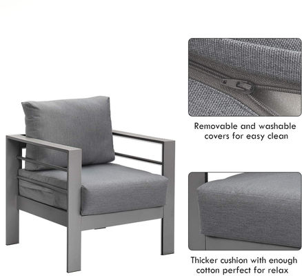 Garden Set Aluminum Sofa Conversation Patio Set Garden Sofa Furniture Set for Outdoor