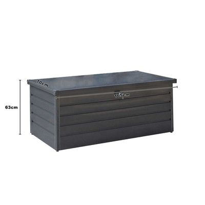 Modern Design AJUNION 600L Metal Waterproof Outdoor Garden Storage Box for Poolside