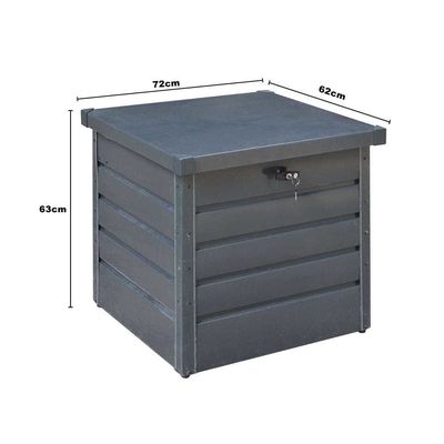 Modern Design AJUNION 600L Metal Waterproof Outdoor Garden Storage Box for Poolside