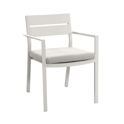8 Person Restaurant Dining Table and Chair Set with Aluminum Metal Frame in Modern Design