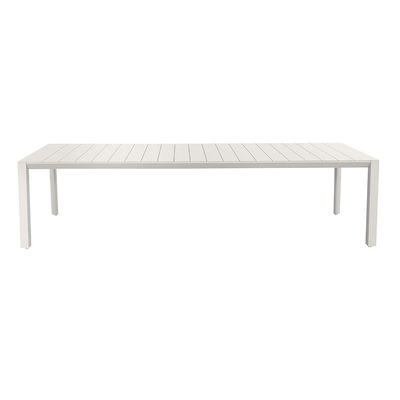 8 Person Restaurant Dining Table and Chair Set with Aluminum Metal Frame in Modern Design