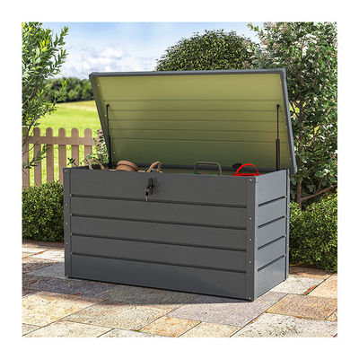 Galvanized Steel Outdoor Storage Box for Garden Tools and Cushions Sustainable Design