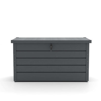 Galvanized Steel Outdoor Storage Box for Garden Tools and Cushions Sustainable Design