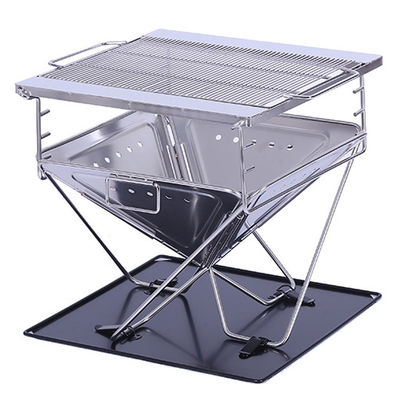 Portable Charcoal Folding Stainless Steel BBQ Grill Stove for Outdoor Garden Camping