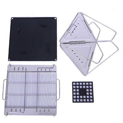 Portable Charcoal Folding Stainless Steel BBQ Grill Stove for Outdoor Garden Camping