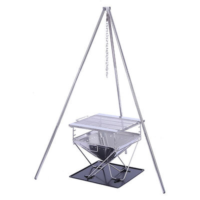 Portable Charcoal Folding Stainless Steel BBQ Grill Stove for Outdoor Garden Camping