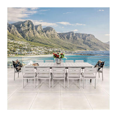 Outdoor Restaurant Dining Set Metal Table and Chairs for Leisure Facilities Garden Set