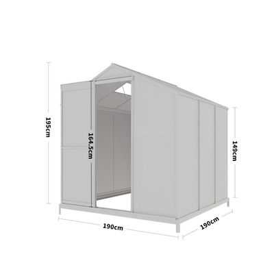 Garden Greenhouses by AJUNION Easily Assembled Polycarbonate Aluminum Frame Structure