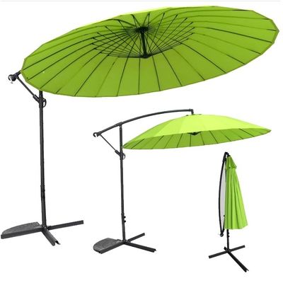 Backyard BBQ Furniture Large Round Aluminium Banana Umbrella for Outdoor Entertaining