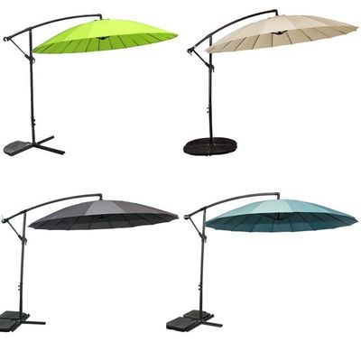 Backyard BBQ Furniture Large Round Aluminium Banana Umbrella for Outdoor Entertaining