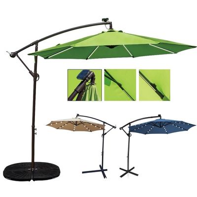 Backyard BBQ Furniture Large Round Aluminium Banana Umbrella for Outdoor Entertaining