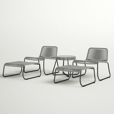 Minimalist Design Garden Set 2 Seating Outdoor Furniture Lounge Set for Poolside Garden