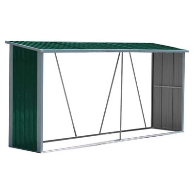 Firewood Log Storage and Garden Tools House AJUNION Large Metal Shed with Rot Proof