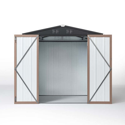 6.6ft Durable Metal Garden Shed House Storage Shed for Tools Outdoor Storage Solution