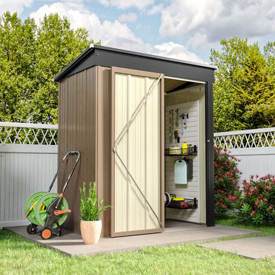 6.6ft Durable Metal Garden Shed House Storage Shed for Tools Outdoor Storage Solution