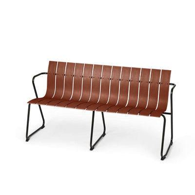 Outdoor Furniture AJUNION Steel Plastic Wood Patio Chair Loveseat Garden Bench Armchair