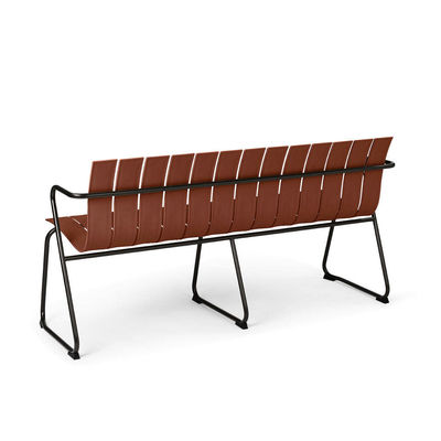 Outdoor Furniture AJUNION Steel Plastic Wood Patio Chair Loveseat Garden Bench Armchair
