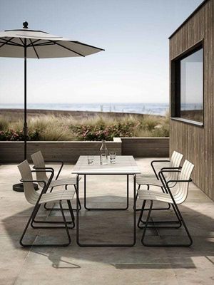 Relax in Style with AJUNION Steel Outdoor Dining Set Patio Chair Garden Armchair