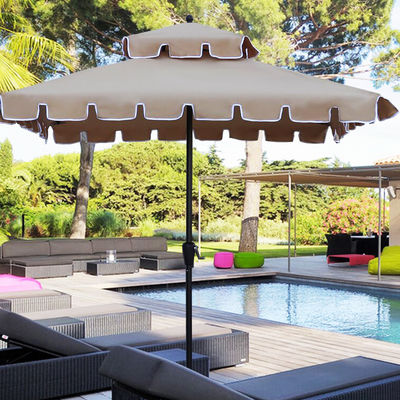 Outdoor Restaurant Garden Cafe Courtyard Patio Double Layer Sun Umbrella for Camping