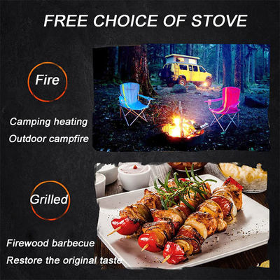 3 in 1 Square Wood Burning Firepit Charcoal BBQ Grill Table Combo for Outdoor Product