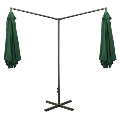 Metal Fabric Outdoor Restaurant Hotel Patio Cafe Garden Waterproof Hanging Banana Double Parasol Sun Umbrella