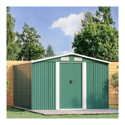 Convenient and Practical AJUNION 6x8ft Garden Building Shed for Countyard Storage