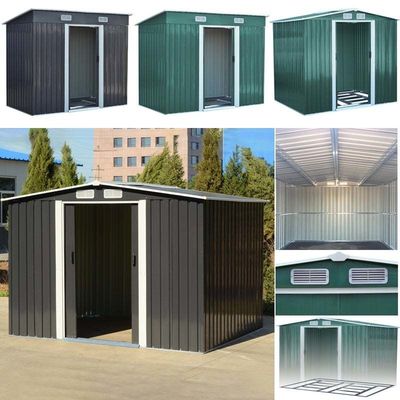 Convenient and Practical AJUNION 6x8ft Garden Building Shed for Countyard Storage