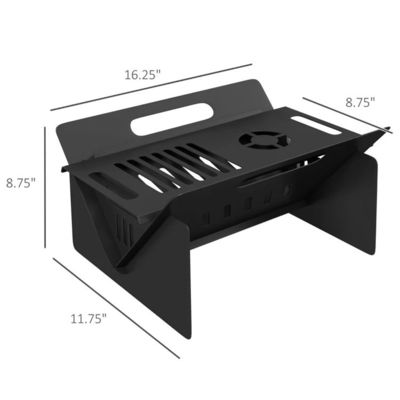 Quick Assembly Coffee Table Firepit for Outdoor Backyard Patio Garden Bonfire Camping