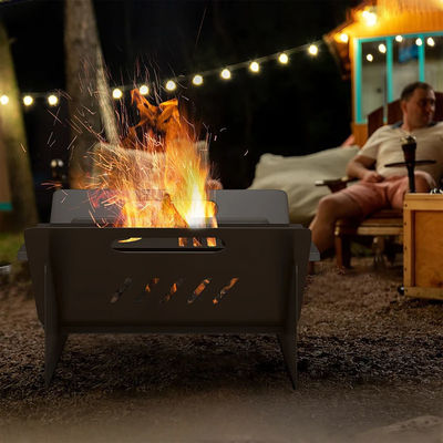 Quick Assembly Coffee Table Firepit for Outdoor Backyard Patio Garden Bonfire Camping
