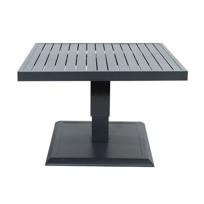 Modern Aluminum Balcony Furniture 2 Seating Outdoor Dining Set with Adjustable Table