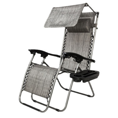 Custom Logo Traditional Design Style Chaise Folding Recliner Lounge Chair for Camping